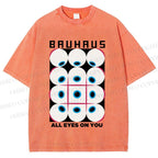 Unisex Bauhaus Eye Printed Washed Tee