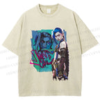 Unisex Jinx Printed Washed Tee