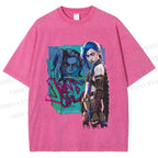 Unisex Jinx Printed Washed Tee