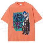 Unisex Jinx Printed Washed Tee