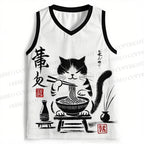 Ramen Cat Printed Jersey Tank