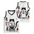 Ramen Cat Printed Jersey Tank