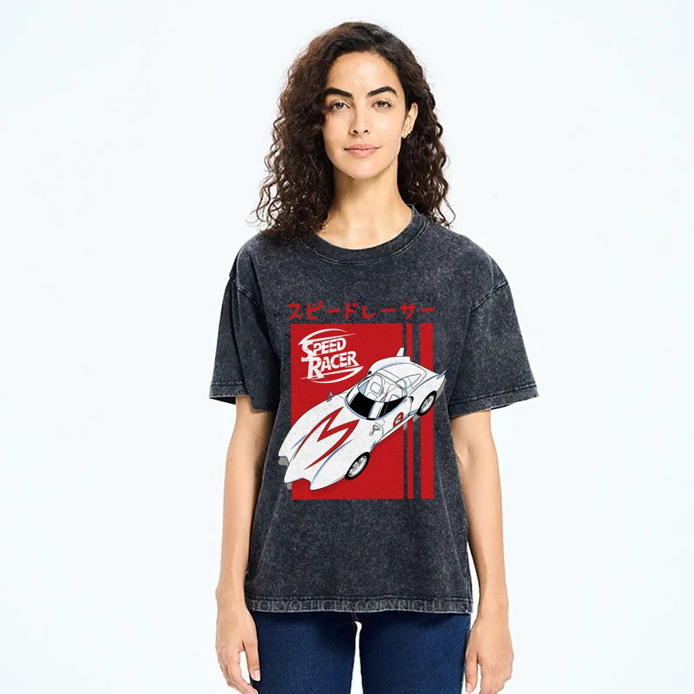 Speed Racer Vintage Japanese Washed T-Shirt