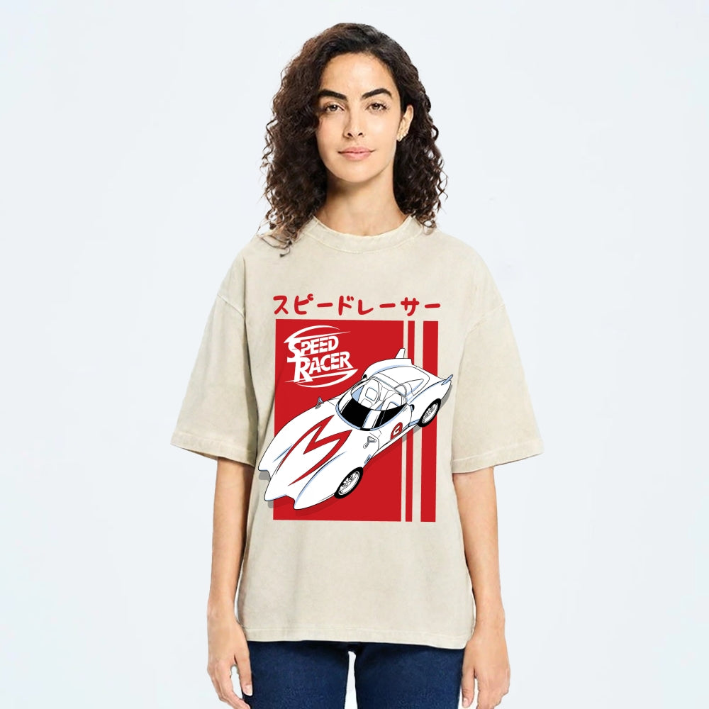 Speed Racer Vintage Japanese Washed T-Shirt