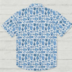 Blue Fish Printed Hawaiian Shirt