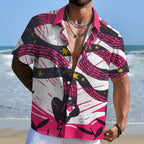 Funny Pink Snake Hawaiian Shirt
