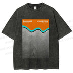Unisex Bauhaus Wave Exhibition Printed Washed Tee