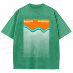 Unisex Bauhaus Wave Exhibition Printed Washed Tee