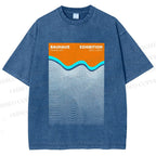 Unisex Bauhaus Wave Exhibition Printed Washed Tee