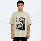 Unisex Capybara Surveillance Squad Printed Washed Tee