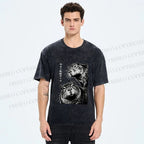 Unisex Capybara Surveillance Squad Printed Washed Tee