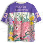 Yayoi Kusama Pink Cheetah Jersey Shirts