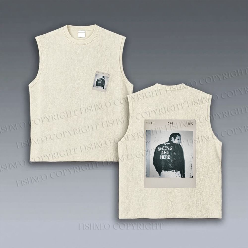 Pride Polaroid The Queers Are Here Vintage Tank Top