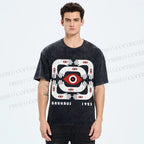 Unisex Bauhaus Arms And Eyes Printed Washed Tee