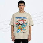 Unisex Dragon Ball Printed Washed Tee