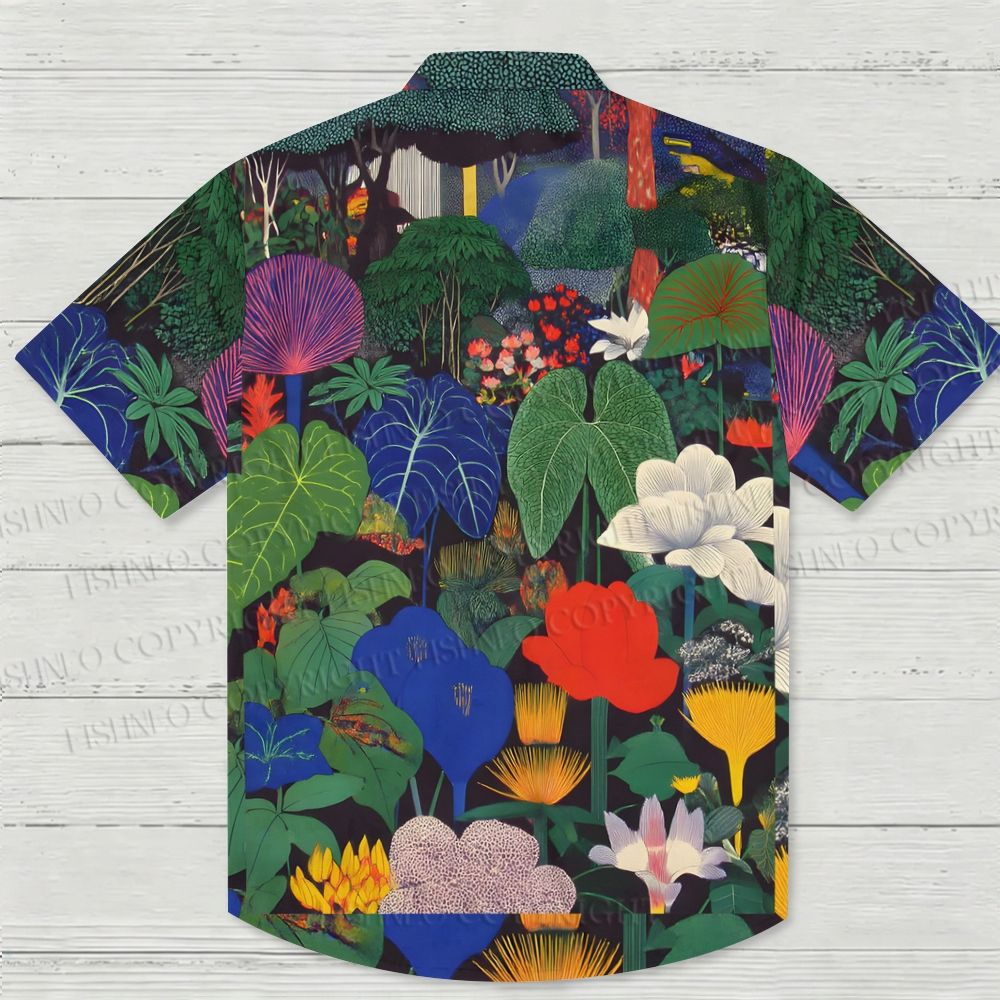 Dream Garden Printed Hawaiian Shirt