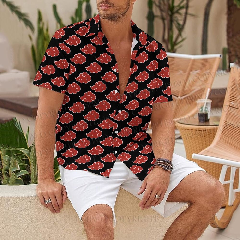 Red Cloud Printed Hawaiian Shirt