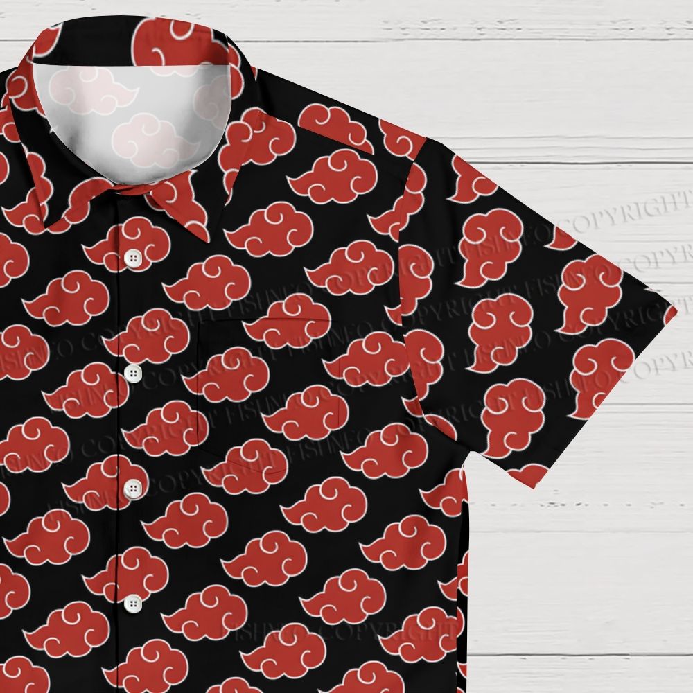 Red Cloud Printed Hawaiian Shirt