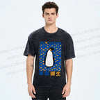 Unisex Yayoi Kusama Penguin Printed Washed Tee