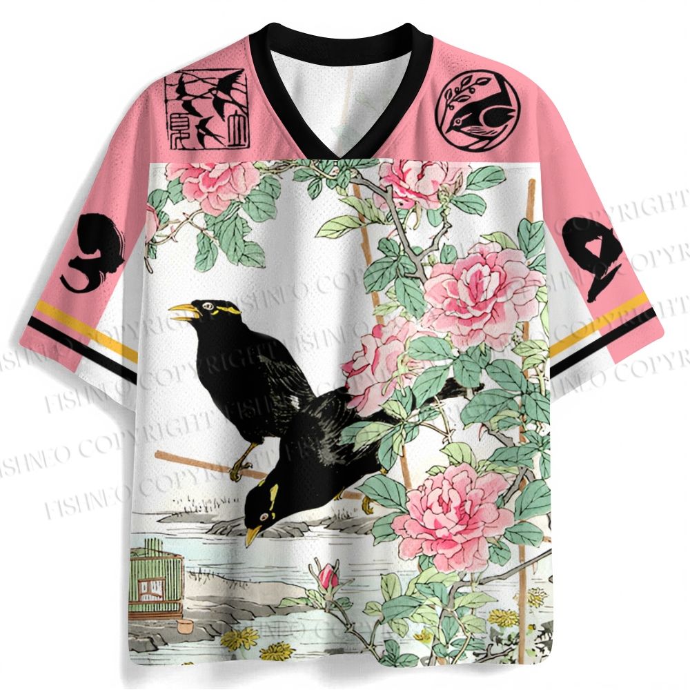 Vintage Black Birds Jersey Shirts