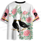 Vintage Black Birds Jersey Shirts