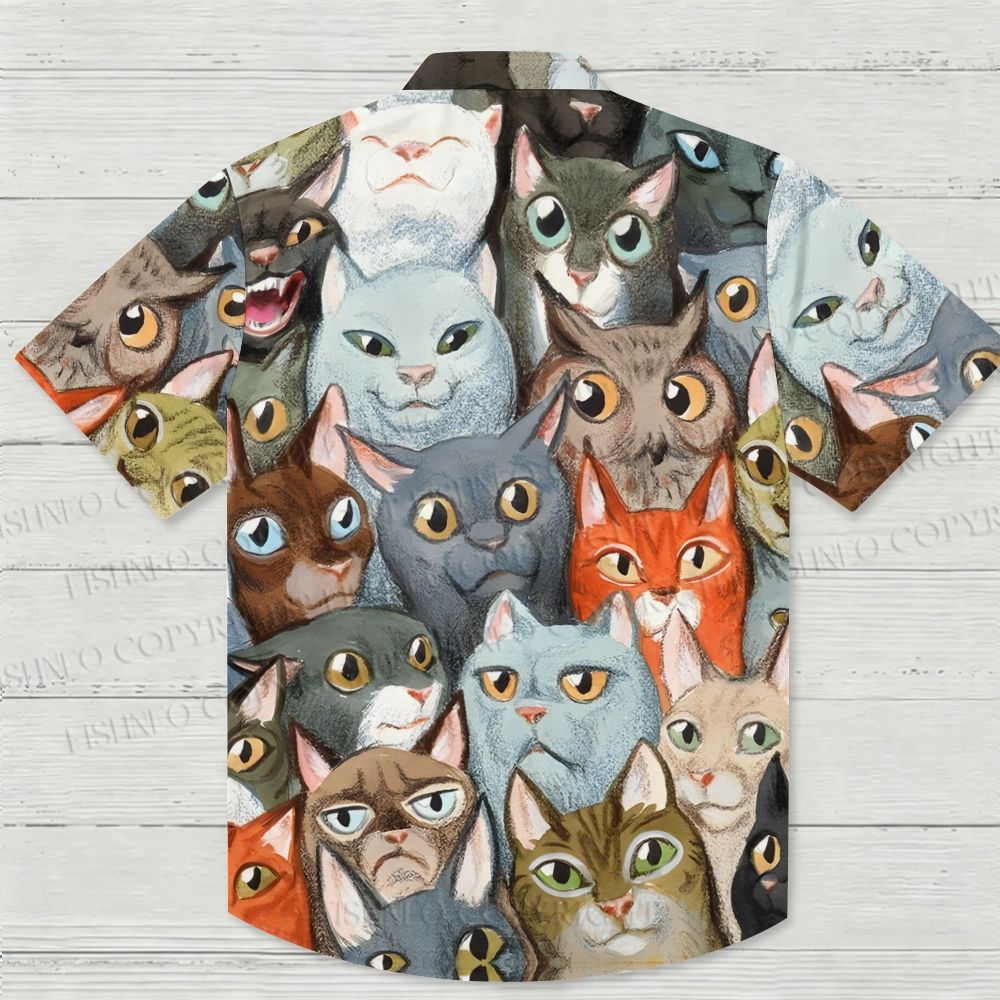 All Kinds of Cats Hawaiian Shirt