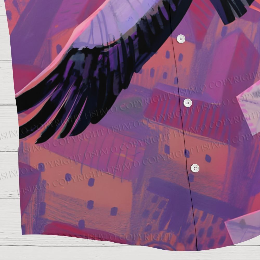 Giant Bird With Mail Man Hawaiian Shirt