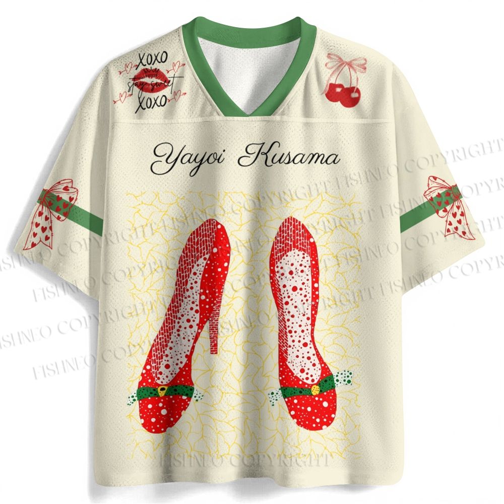 Yayoi Kusama Polka Dot Heels Jersey Shirts