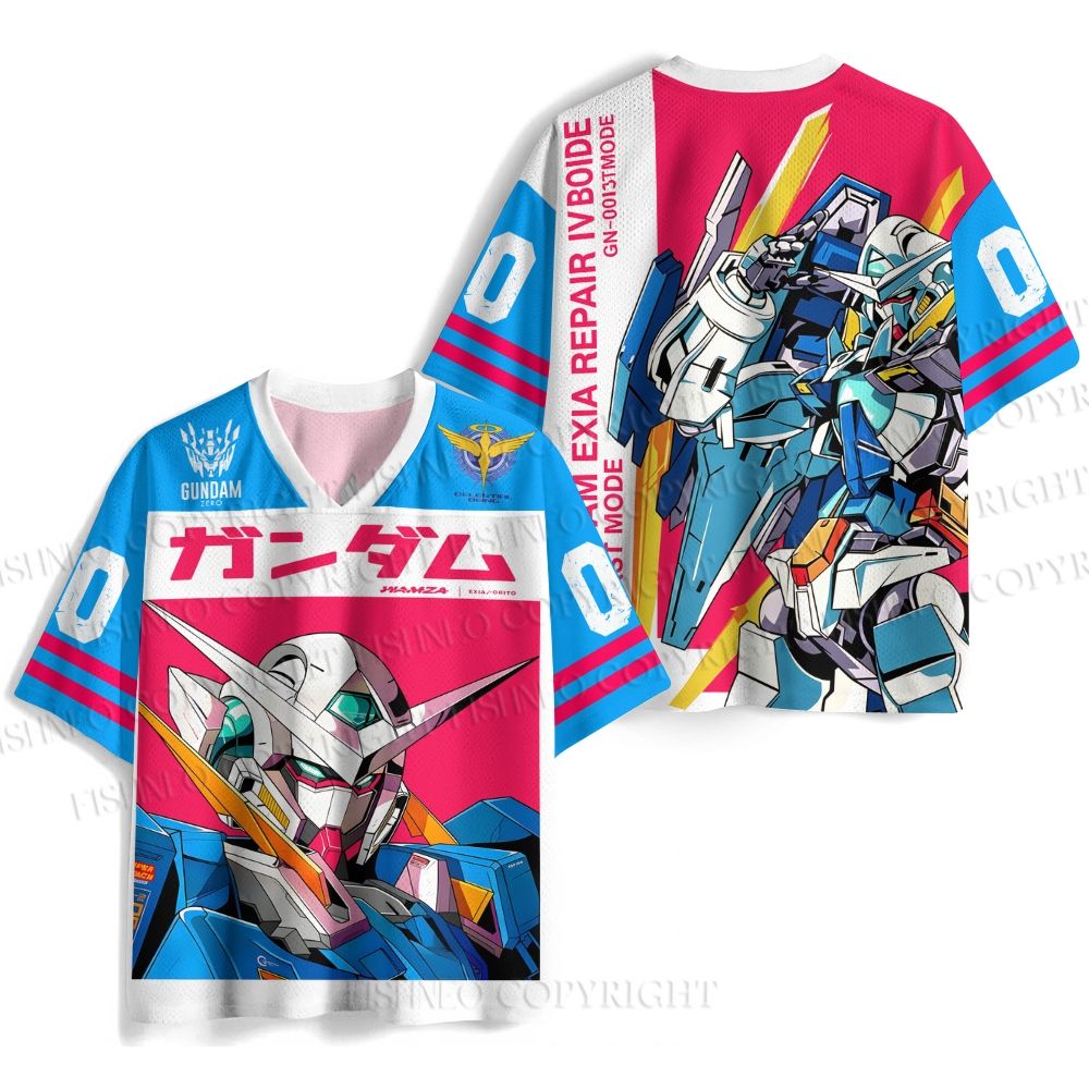 Gundam Exia Printed Jersey Shirts