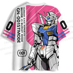 Gundam Exia Printed Jersey Shirts