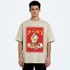 Eating Ramen Ultraman Washed T-Shirt