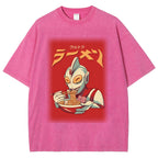 Eating Ramen Ultraman Washed T-Shirt