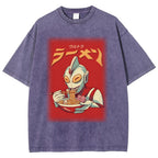 Eating Ramen Ultraman Washed T-Shirt