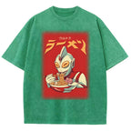 Eating Ramen Ultraman Washed T-Shirt
