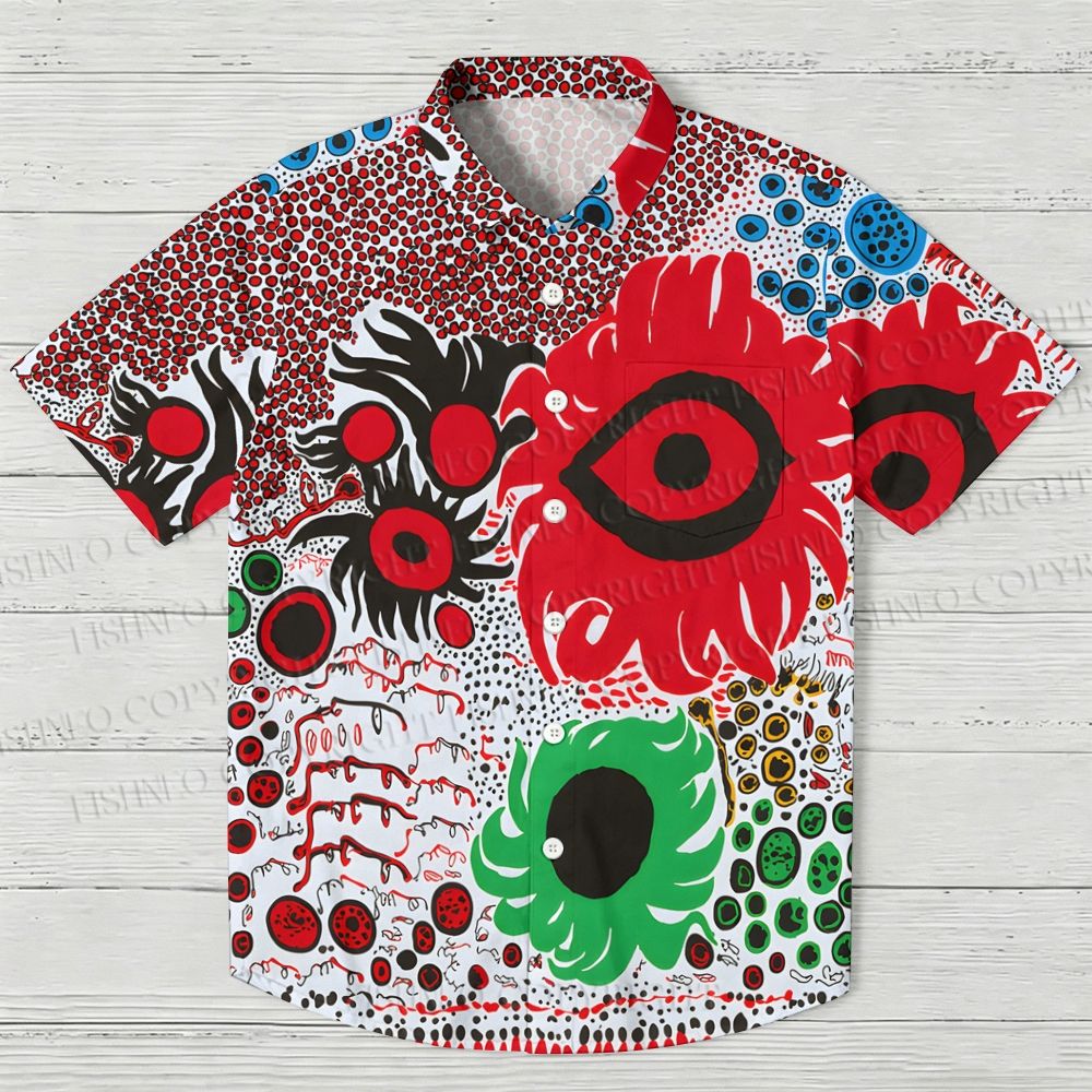 Yayoi Kusama Eyes Hawaiian Shirt