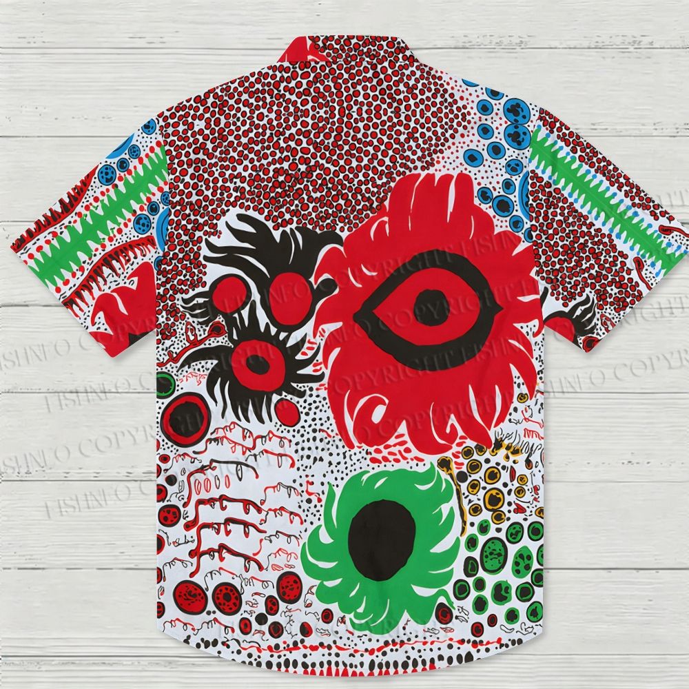 Yayoi Kusama Eyes Hawaiian Shirt
