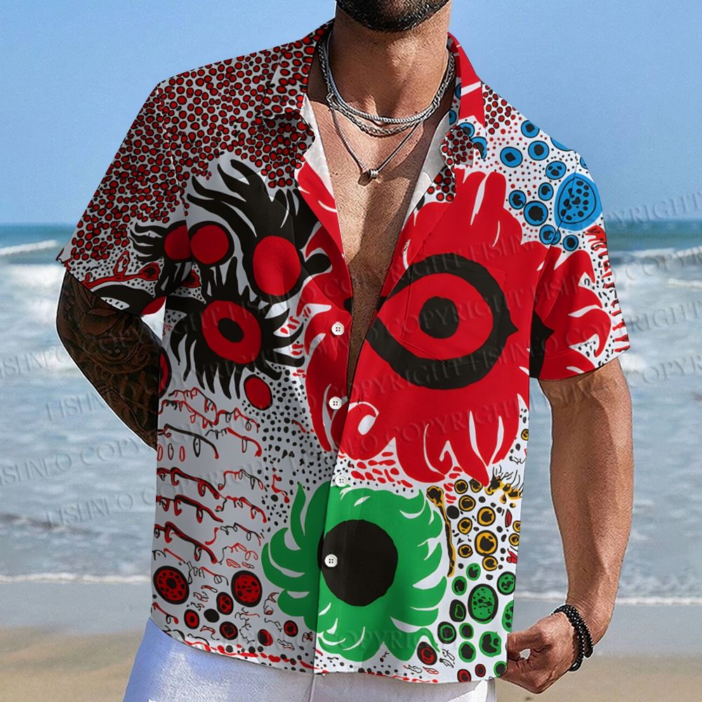 Yayoi Kusama Eyes Hawaiian Shirt