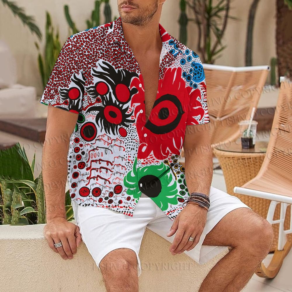 Yayoi Kusama Eyes Hawaiian Shirt