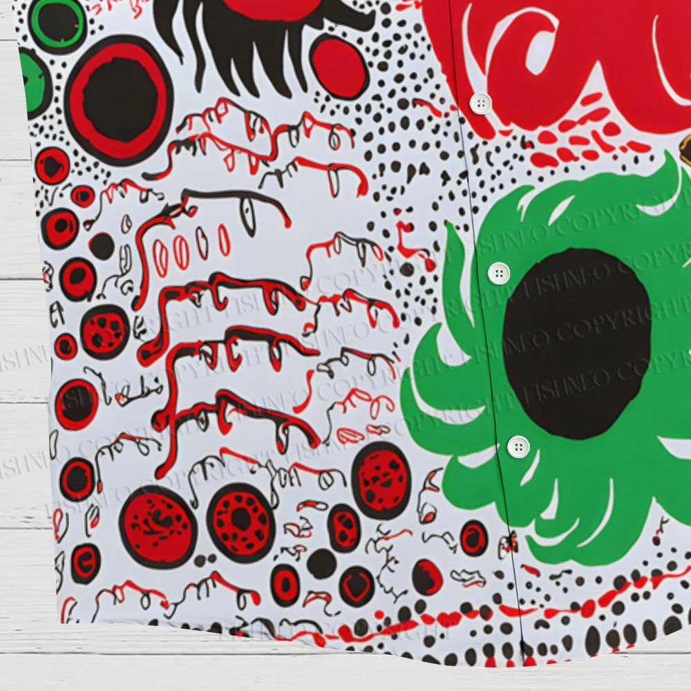 Yayoi Kusama Eyes Hawaiian Shirt
