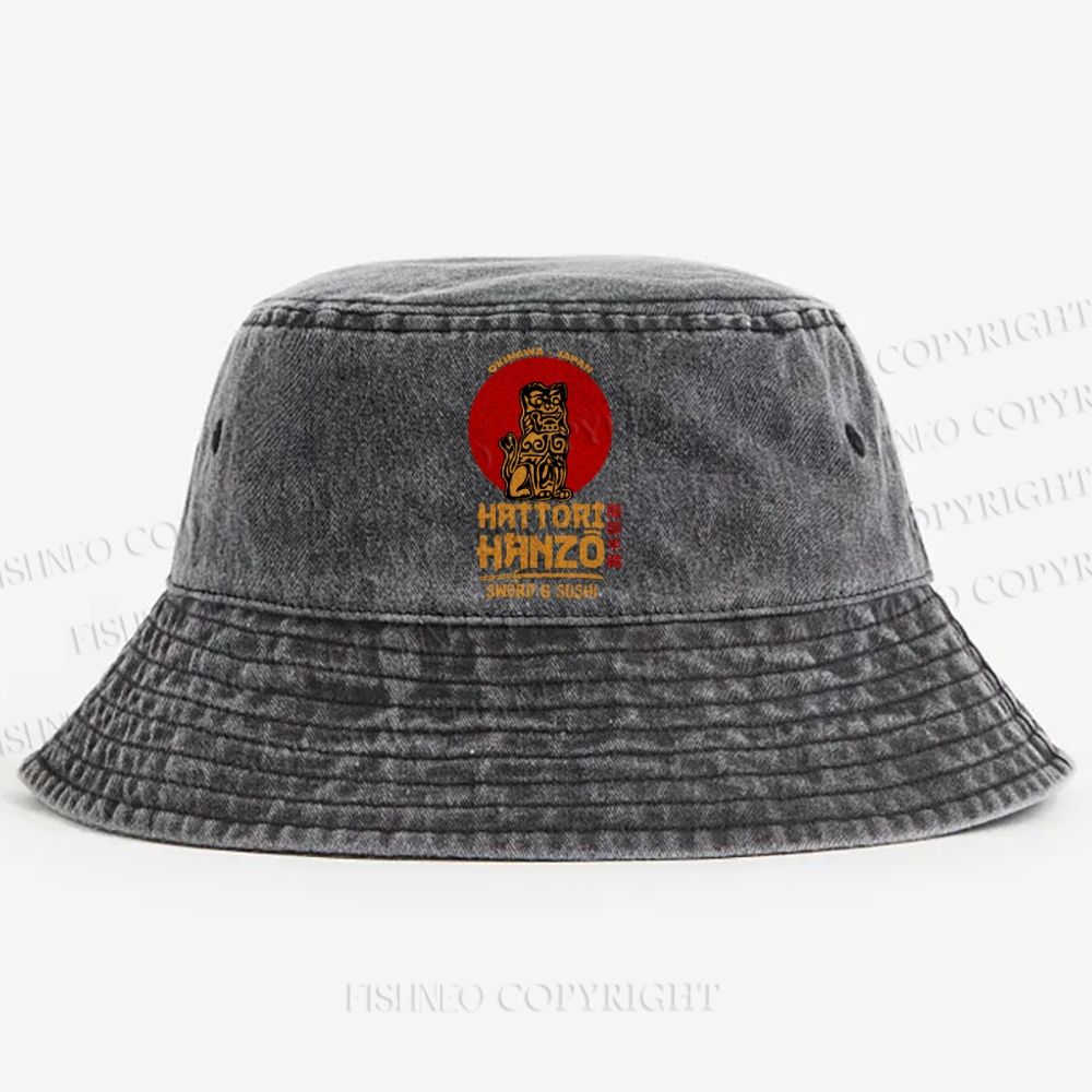 Hattori Hanzo Washed Bucket Hat