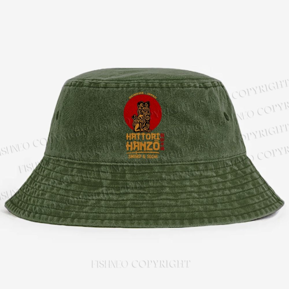Hattori Hanzo Washed Bucket Hat