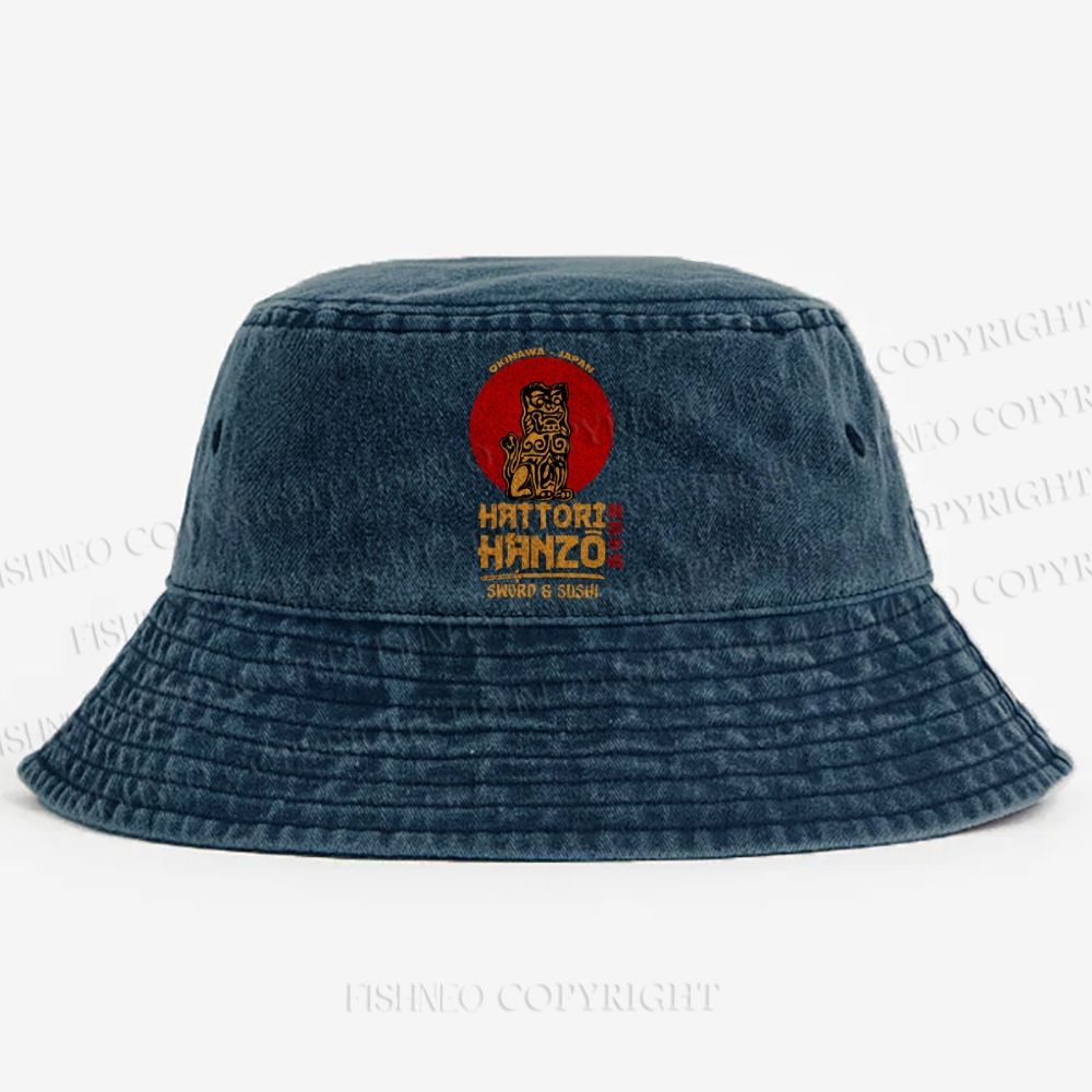 Hattori Hanzo Washed Bucket Hat
