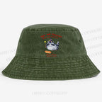 Raccoon Wizard You Are Enough Printed Washed Bucket Hat