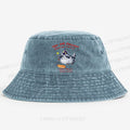 Raccoon Wizard You Are Enough Printed Washed Bucket Hat