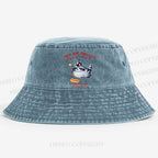 Raccoon Wizard You Are Enough Printed Washed Bucket Hat
