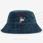 Raccoon Wizard You Are Enough Printed Washed Bucket Hat