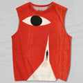 Unisex Giant Eye Printed Tank Top