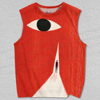 Unisex Giant Eye Printed Tank Top