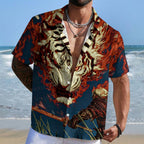 Tiger And Samurai Hawaiian Shirt
