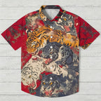 Ferocious tigers Printed Hawaiian Shirt